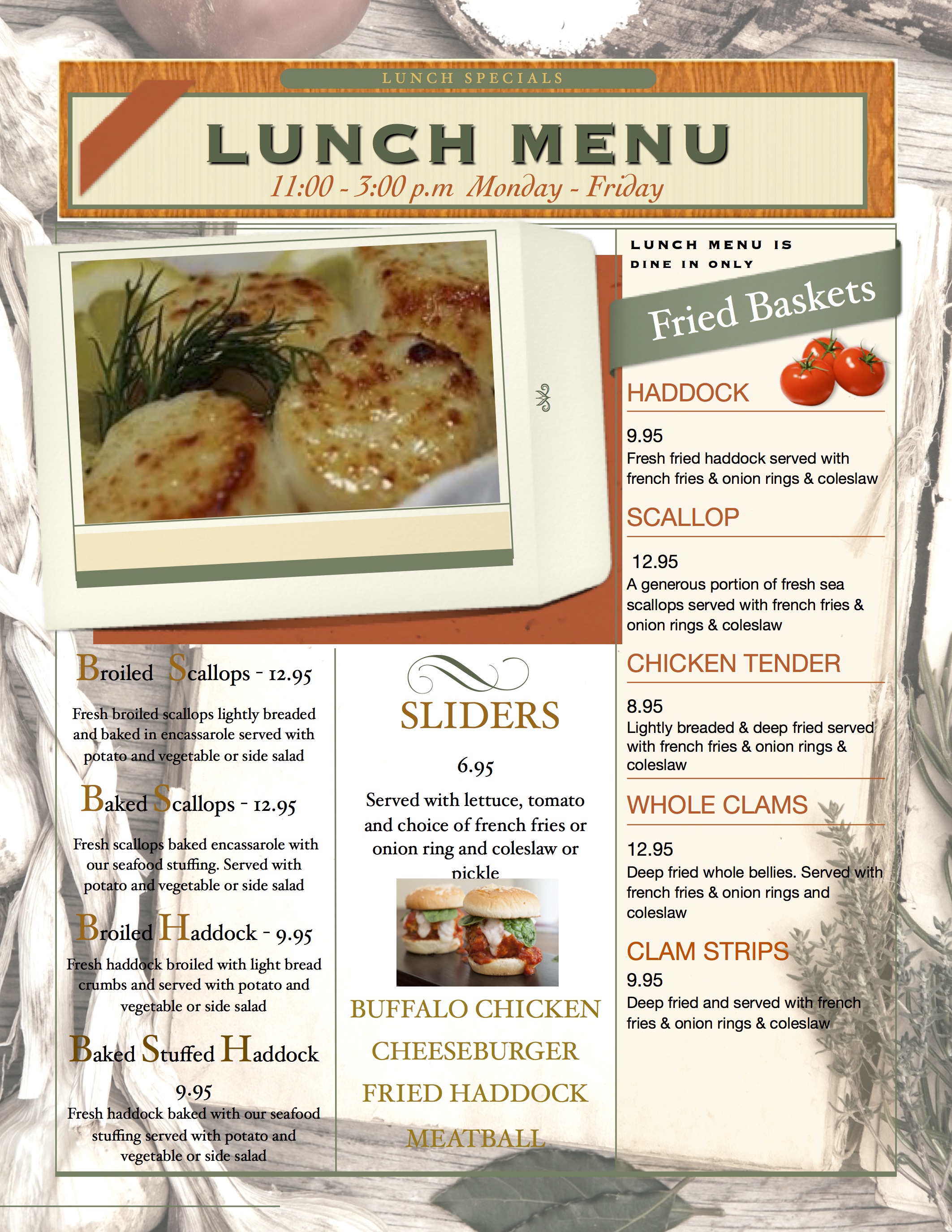 Lunch Menu